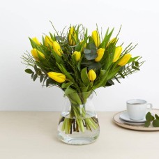 The yellow tulips